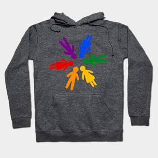 Rainbow People Circle Hoodie